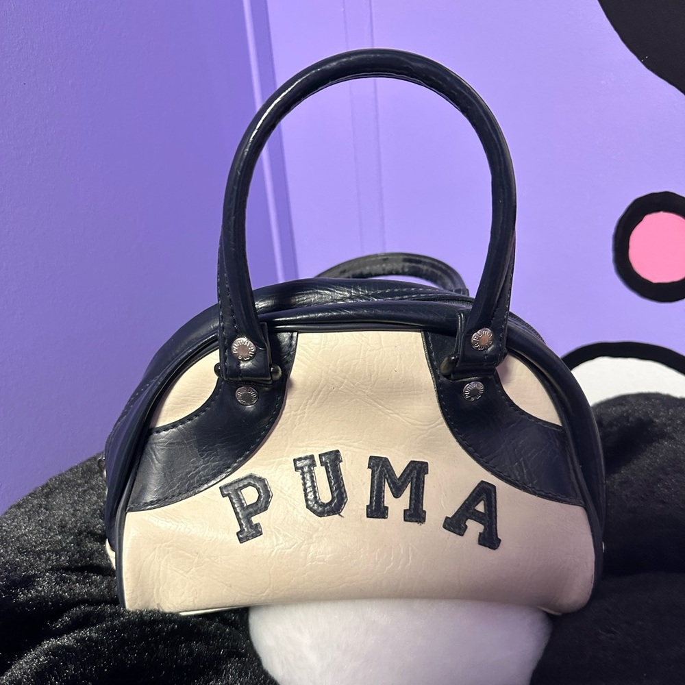 Vintage Y2K puma bag navy and cream